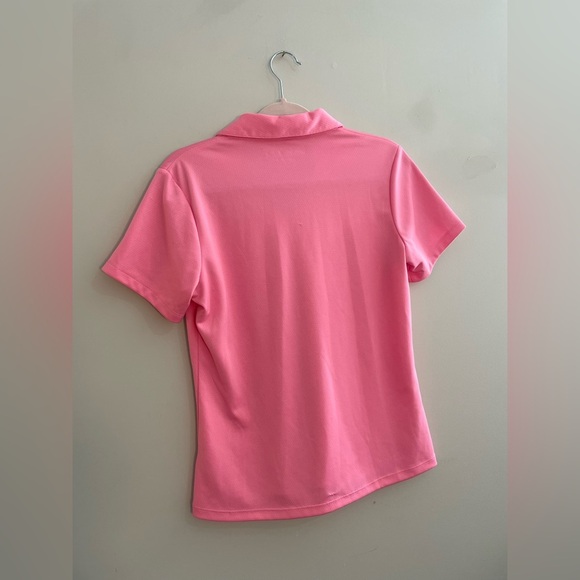 Lady Hagen Pink Collared Short Sleeve Golf Shirt Hydro-Dry - Picture 3 of 3